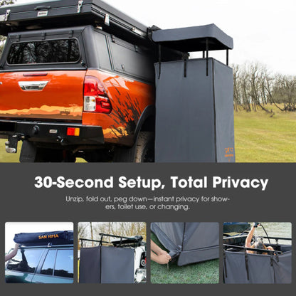 San Hima Awning Shower Tent Fold-Out Instant Ensuite Built-in LED Camping Change - image 8
