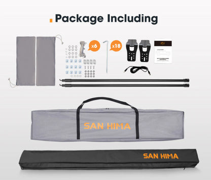 San Hima 180 Degree Free-Standing Awning 600D Canvas - image 3