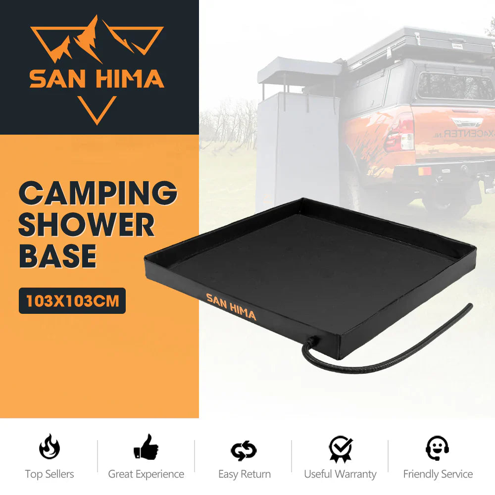 San Hima Camping Shower Tent Base 1.03x1.03M Foldable & Portable RV Awning Floor - image 2