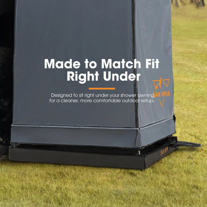 San Hima Camping Shower Tent Base 1.03x1.03M Foldable & Portable RV Awning Floor - image 5