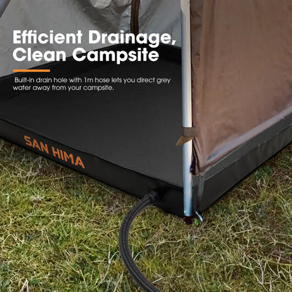 San Hima Camping Shower Tent Base 1.03x1.03M Foldable & Portable RV Awning Floor - image 4