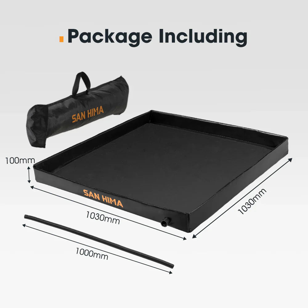 San Hima Camping Shower Tent Base 1.03x1.03M Foldable & Portable RV Awning Floor - image 9