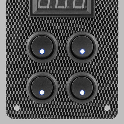 STEDI Carbon Switch Panel close up detail