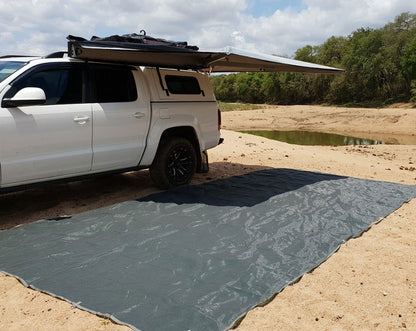 C GEAR Multimat ground sheet in use