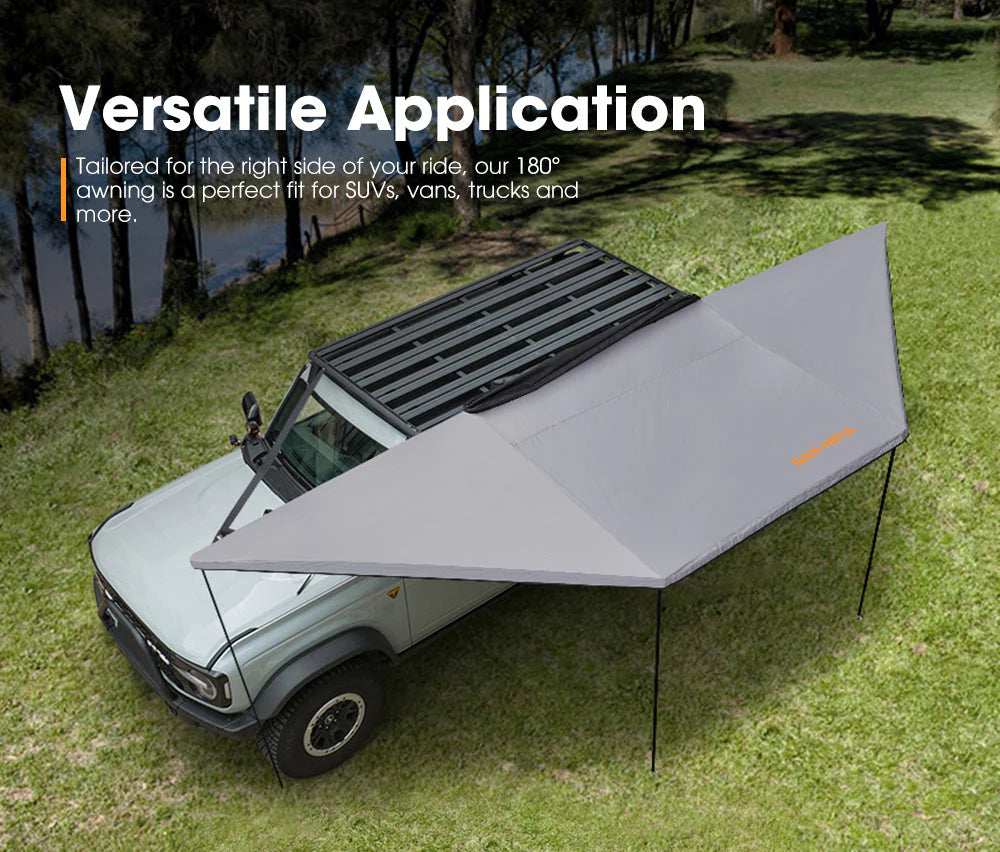 San Hima 180 Degree Free-Standing Awning 600D Canvas - image 4