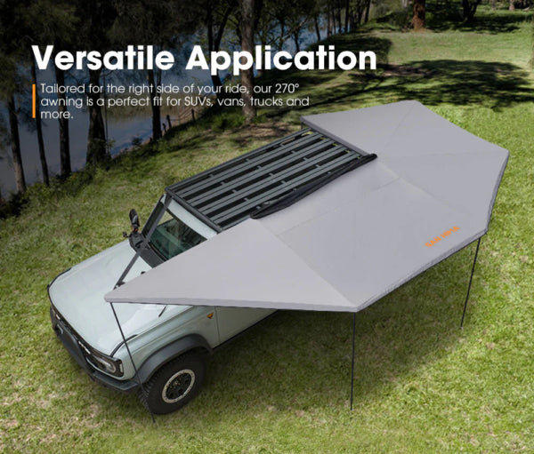 San Hima Large 270 Degree Free-Standing Awning 600D Canvas - image 3