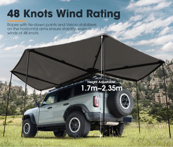 San Hima Large 270 Degree Free-Standing Awning 600D Canvas - image 5
