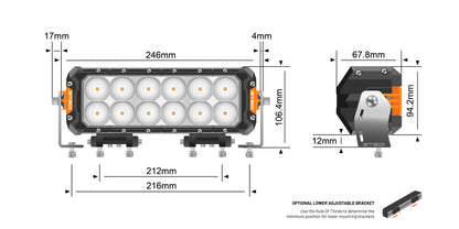 STEDI BYD Shark 6 ST3303 Lightbar Kit