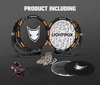 Lightfox 9inch LED Driving Light set 1Lux@3,781ft/1,150m IP68 20,200 Lumens - image 10