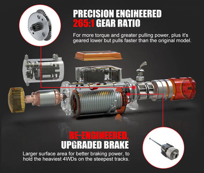 Fieryred 12V 13000LBS(5896KG) Electric Winch Synthetic Rope - image 6
