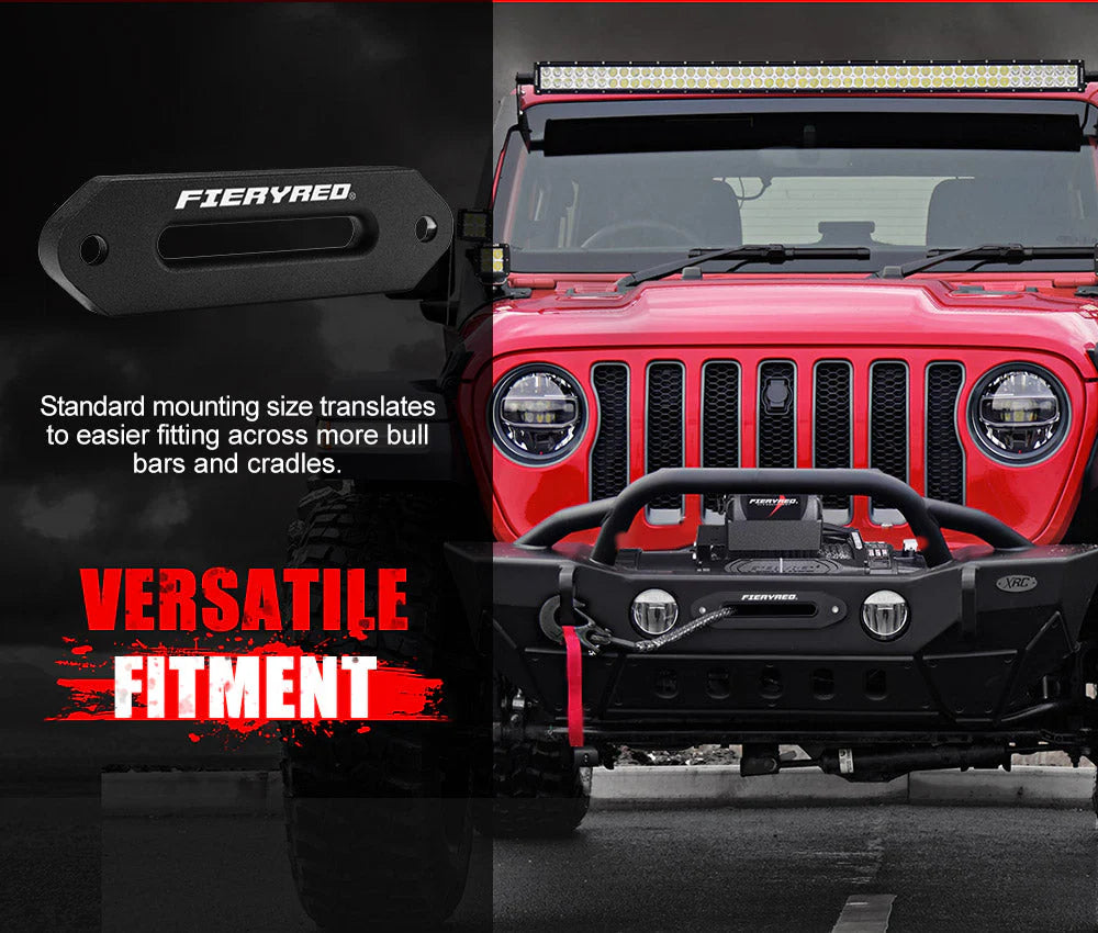 Fieryred 12V 13000LBS(5896KG) Electric Winch Synthetic Rope - image 9