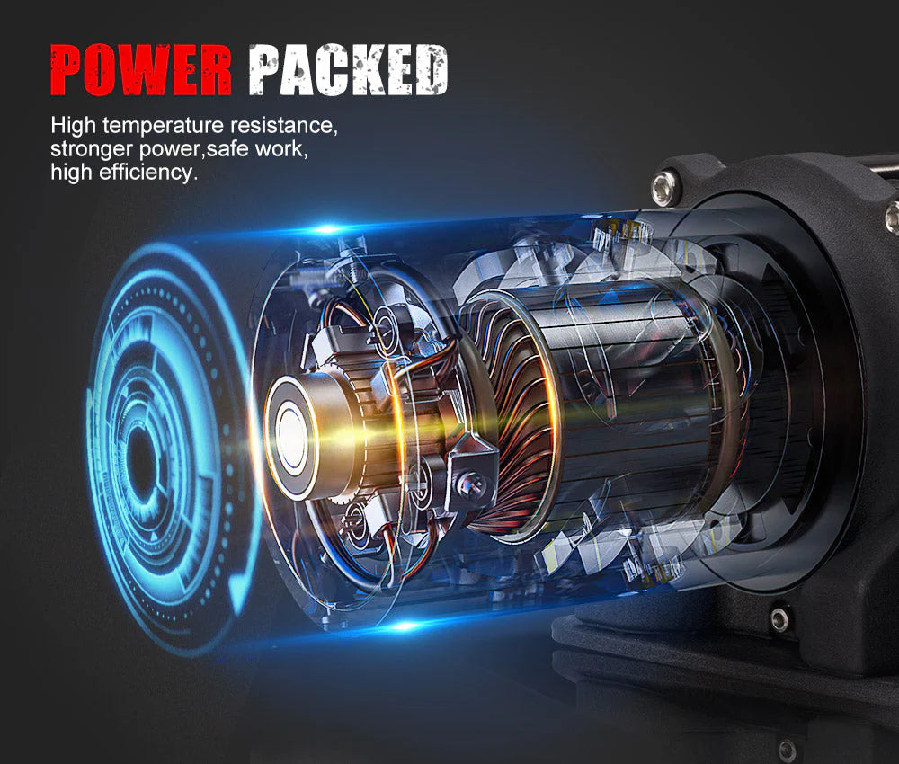 Fieryred 17500LBS Winch Wireless Synthetic Rope 12V Remote - image 4