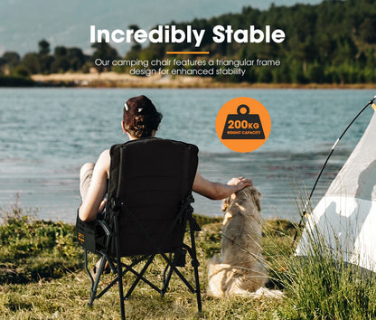 San Hima Luxury Folding Camping Chair Heavy Duty - image 5