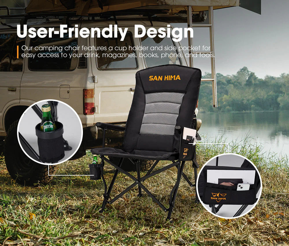San Hima Luxury Folding Camping Chair Heavy Duty - image 8