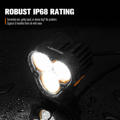 Lightfox Cygnus-3 3inch Pair LED Pod Lights 1Lux@1,181ft IP68 3,236 - image 7