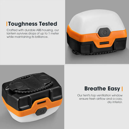San Hima various multi packs Camp Light sets - Dual Colour LED Lantern with Inbuilt Lithium Battery - image 6
