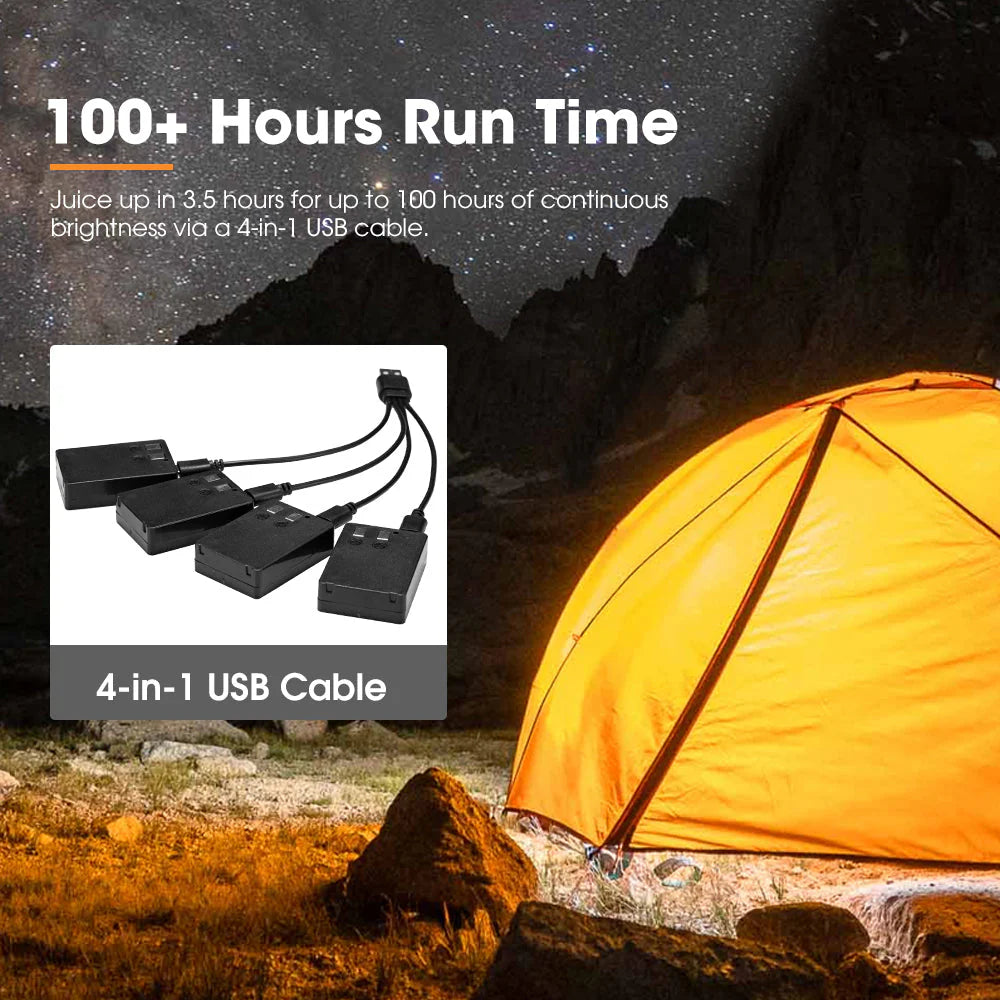 San Hima various multi packs Camp Light sets - Dual Colour LED Lantern with Inbuilt Lithium Battery - image 7