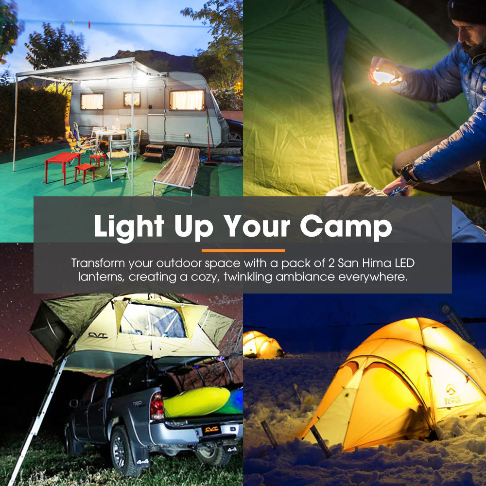San Hima various multi packs Camp Light sets - Dual Colour LED Lantern with Inbuilt Lithium Battery - image 9