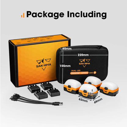 San Hima various multi packs Camp Light sets - Dual Colour LED Lantern with Inbuilt Lithium Battery - image 10