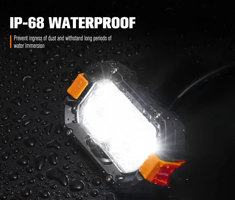Lightfox Pair 4inch Osram LED Work Lights 1Lux @ 393m 4,600Lumens - image 6
