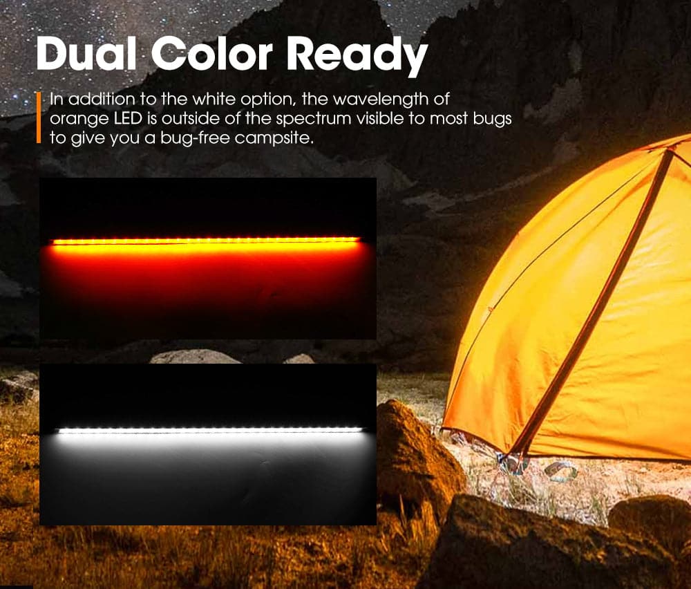 Lightfox 12V LED Camp Dual Colours Light Bar Kits Set of 6 - image 6