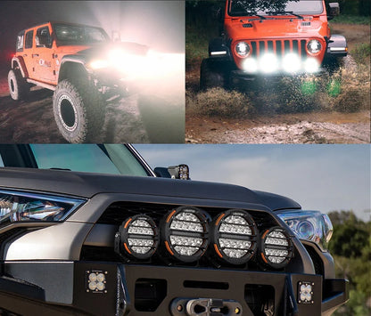 Lightfox Polaris 7 inch and 9 inch Osram LED Driving Lights with DRL