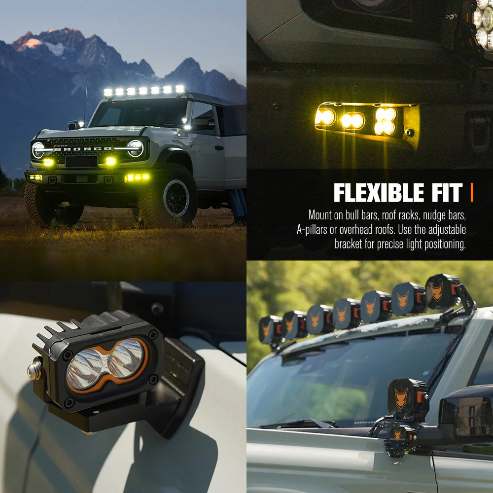 Lightfox Cygnus-2 3inch LED Work Light 1Lux@919ft IP68 2,026 Lumens - image 8