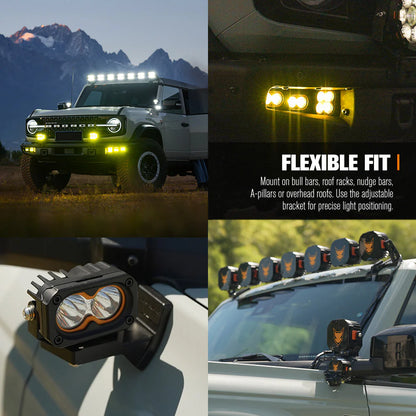 Lightfox Cygnus-2 3inch LED Work Light 1Lux@919ft IP68 2,026 Lumens - image 8