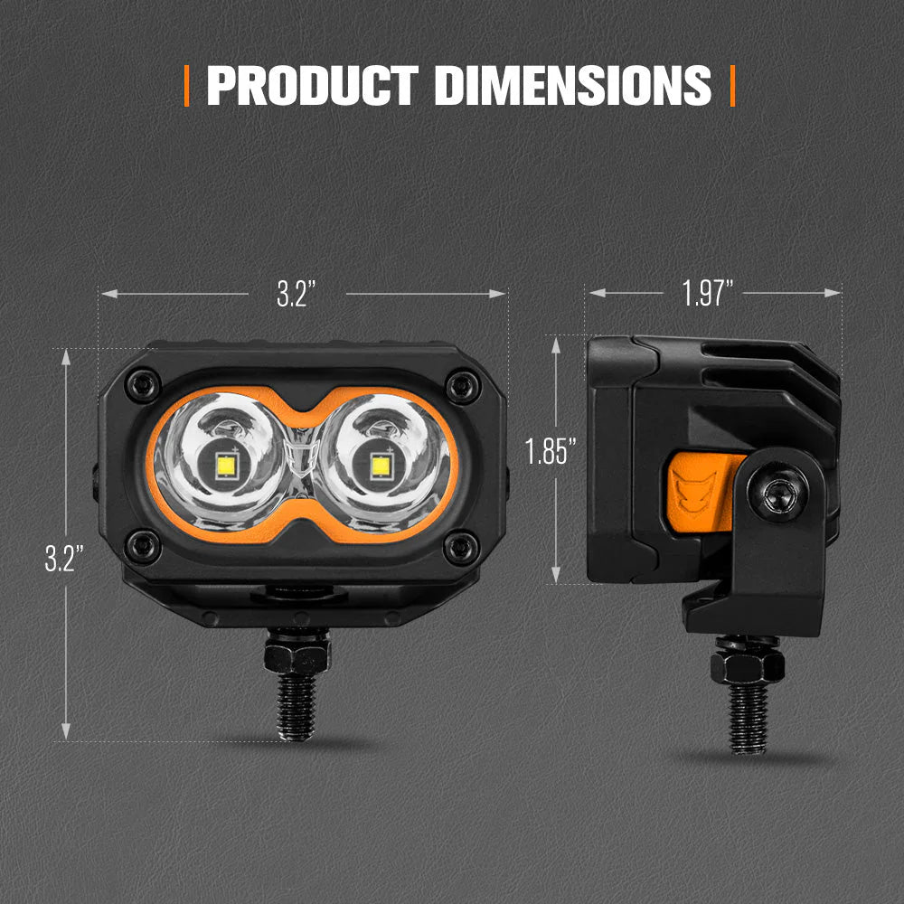 Lightfox Cygnus-2 3inch LED Work Light 1Lux@919ft IP68 2,026 Lumens - image 9