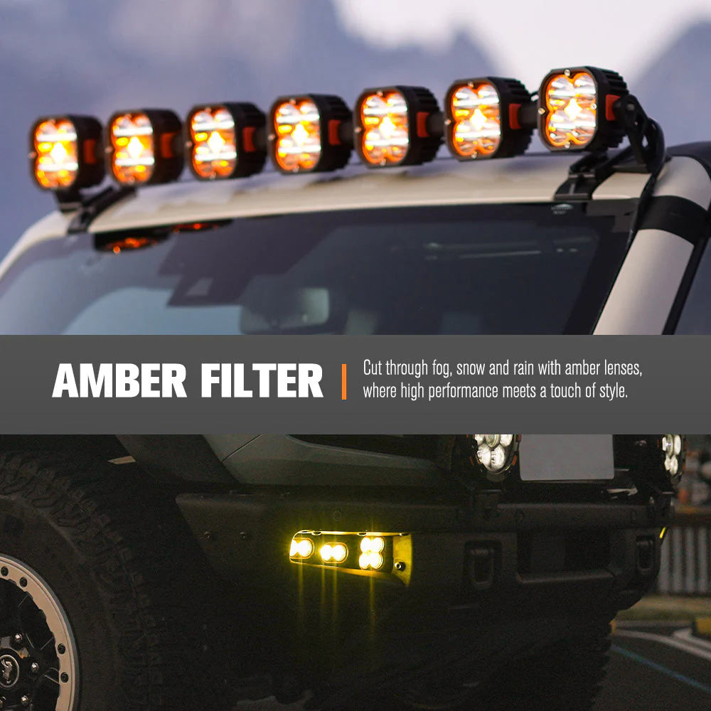 Lightfox Cygnus-4 3inch Pair LED Pod Lights 1Lux@1,248 ft IP68 3,834 - image 6