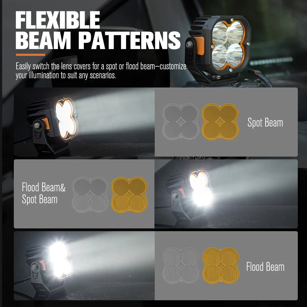 Lightfox Cygnus Pair 5inch Osram LED Pod Lights 1Lux@651m 14,106 Lumens - image 6