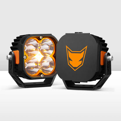 Lightfox Cygnus Pair 5inch Osram LED Pod Lights 1Lux@651m 14,106 Lumens