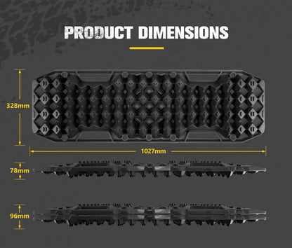 Pair 10T Recovery Tracks Sand Track with Jack Base - Red or Black - image 11