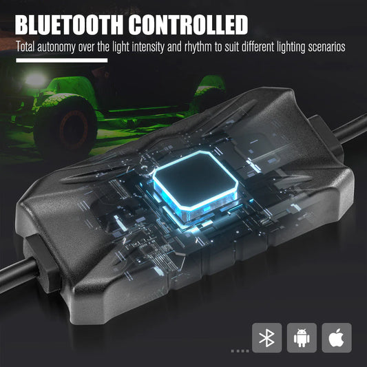 LIGHTFOX RGBW LED Rock Lights - 4 Pack - image 2