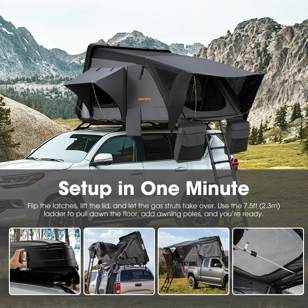 San Hima Jervis Rooftop Tent Hardshell with Ladder - image 3