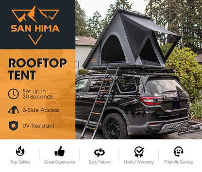 San Hima Kalbarri Lite Rooftop Tent Hardshell With Ladder Grey - image 2