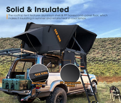 San Hima Jervis Pro Roof Top Tent Hardshell Side Opening With Ladder - image 3