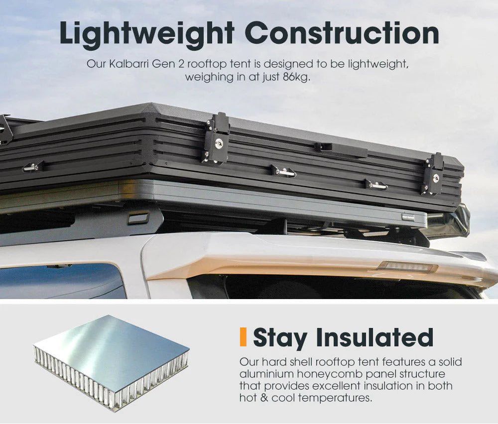 San Hima Kalbarri Gen 2 Roof Top Tent Hardshell With Ladder - image 3