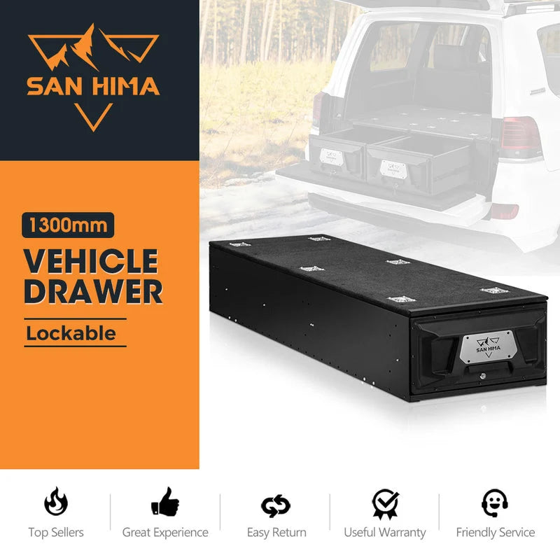 San Hima Lightweight 1300MM 4WD Rear Drawer Vehicle Storage Lockable - image 2
