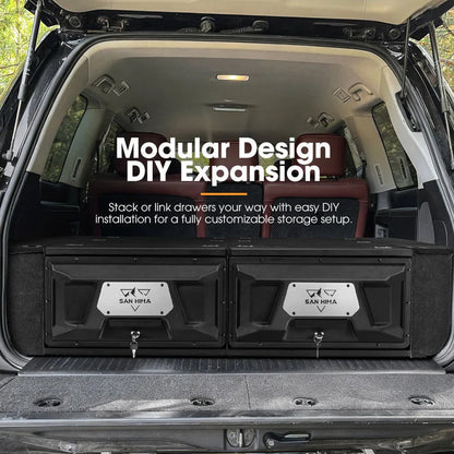 San Hima Lightweight 1300MM 4WD Rear Drawer Vehicle Storage Lockable - image 4