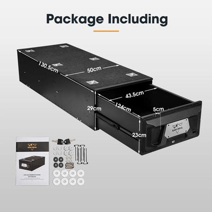 San Hima Lightweight 1300MM 4WD Rear Drawer Vehicle Storage Lockable - image 9