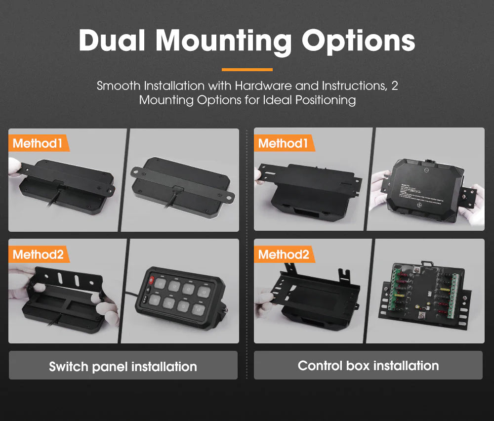San Hima 12 Gang Bluetooth Switch Panel 12V/24V ON-OFF LED Control - image 8