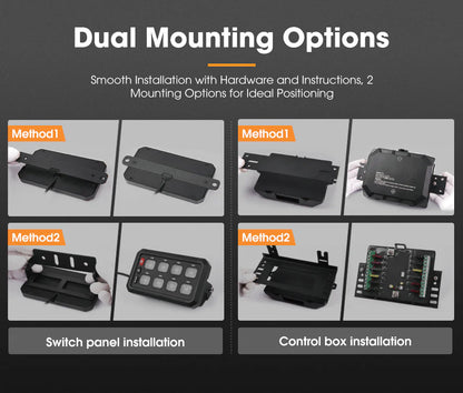 San Hima 12 Gang Bluetooth Switch Panel 12V/24V ON-OFF LED Control - image 8