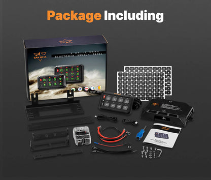 San Hima 8 Gang Bluetooth Switch Panel 12V/24V ON-OFF LED Control - image 9