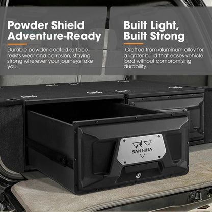 San Hima Lightweight 700MM 4WD Rear Drawer Vehicle Storage Lockable - image 3
