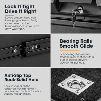 San Hima Lightweight 900MM 4WD Rear Drawer Vehicle Storage Lockable - image 7