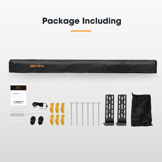 San Hima 180 Degree Awning Free-Standing Car Camping 4x4 Awning With L Brackets - image 2