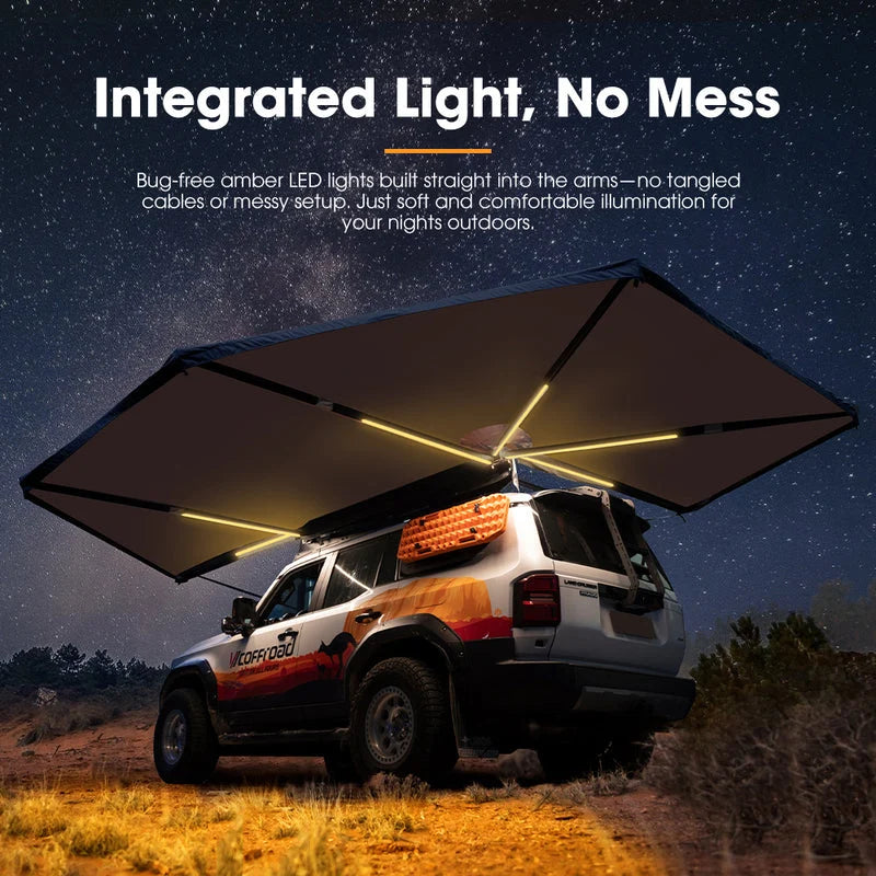 San Hima 270 Degree Awning Free-Standing Camping With L Brackets Passenger Side - image 5
