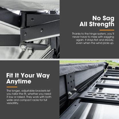 San Hima 270 Degree Awning Free-Standing Camping With L Brackets Passenger Side - image 6