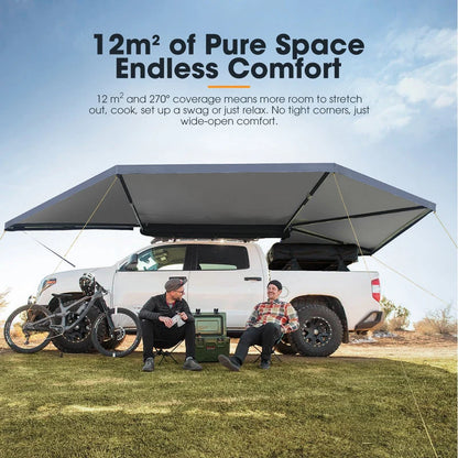 San Hima 270 Degree Awning Free-Standing Camping With L Brackets Passenger Side - image 7